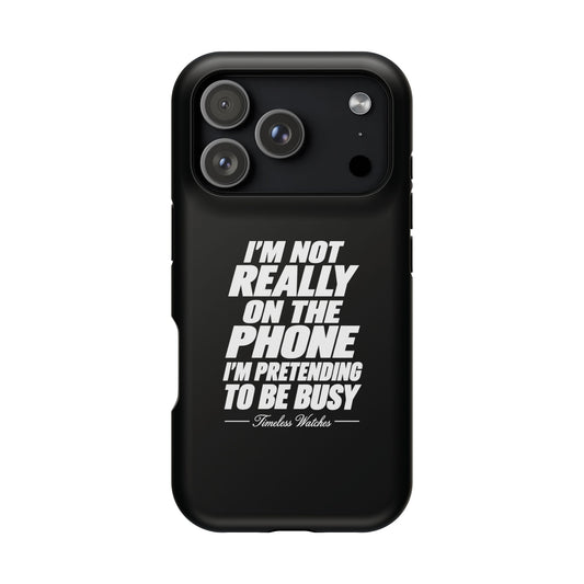 Pretending to be busy Magnetic Impact-Resistant Phone Case